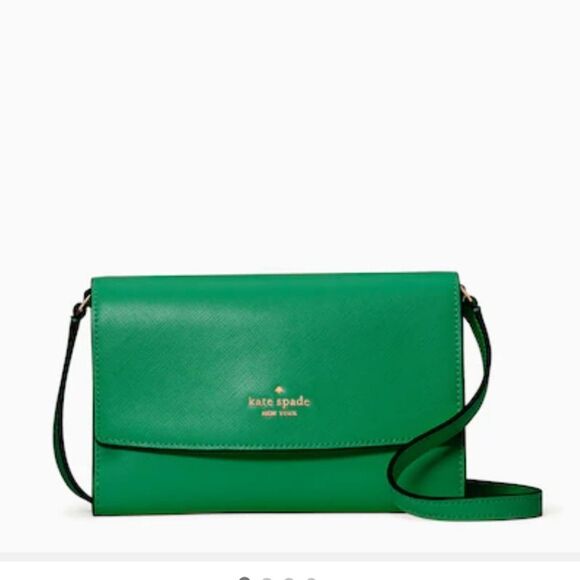 Kate Spade NWT Emerald Green Crossbody‎ Bag - Picture 1 of 7